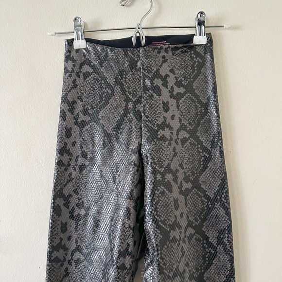 Commando Reptile Embossed Faux Leather Leggings Size Small - Picture 3 of 7